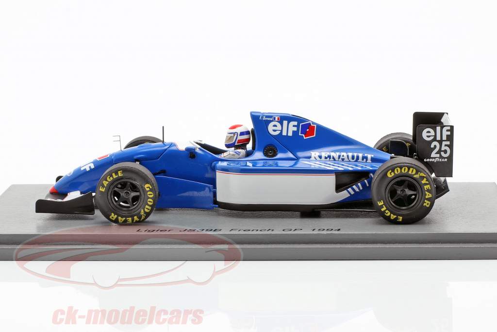 Eric Bernard Ligier JS39B #25 Frans GP formule 1 1994 1:43 Spark