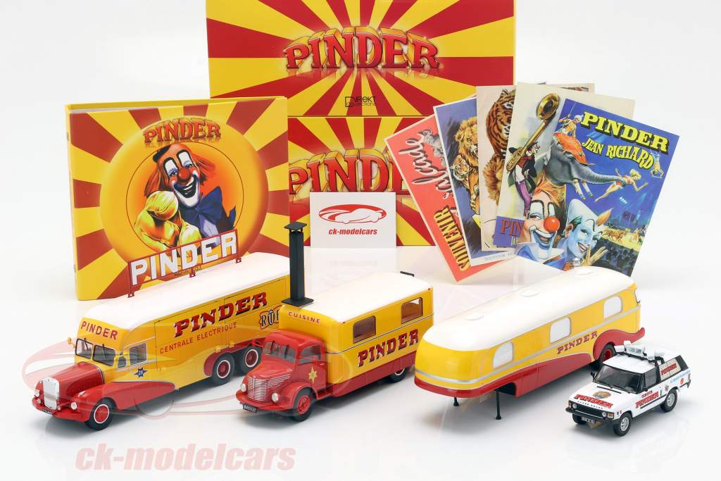 4-Car Set Pinder circus plus extra accessoires 1:43 Direkt Collections