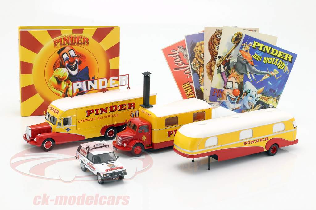 4-Car Set Pinder circus plus extra accessoires 1:43 Direkt Collections