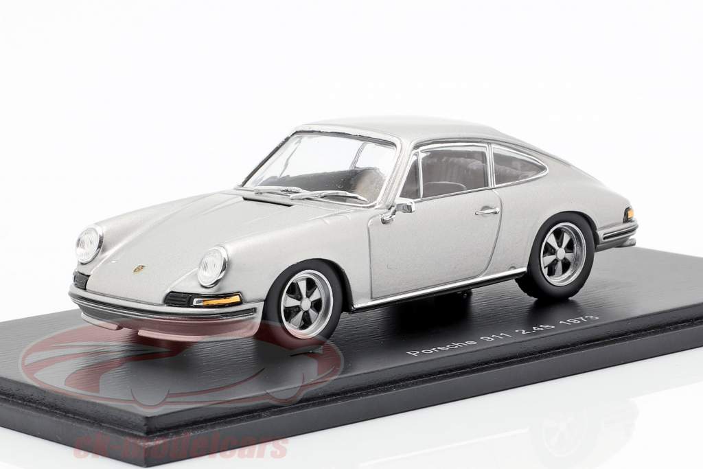 Porsche 911 2.4 year 1973 silver gray 1:43 Spark