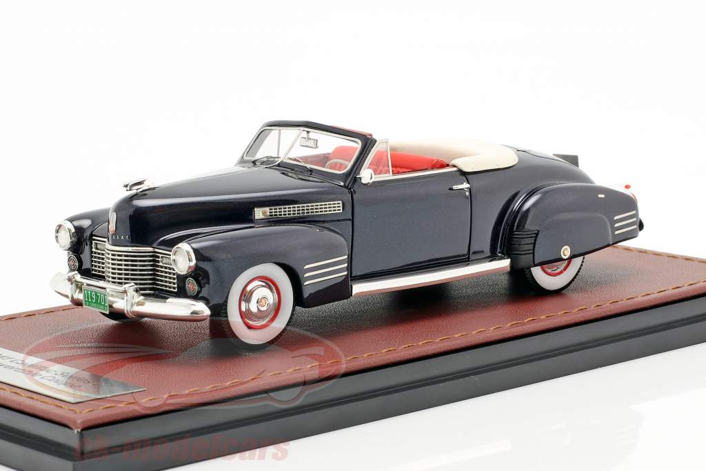 Cadillac Series 62 conversível Open Top ano de construção 1941 azul escuro 1:43 GLM