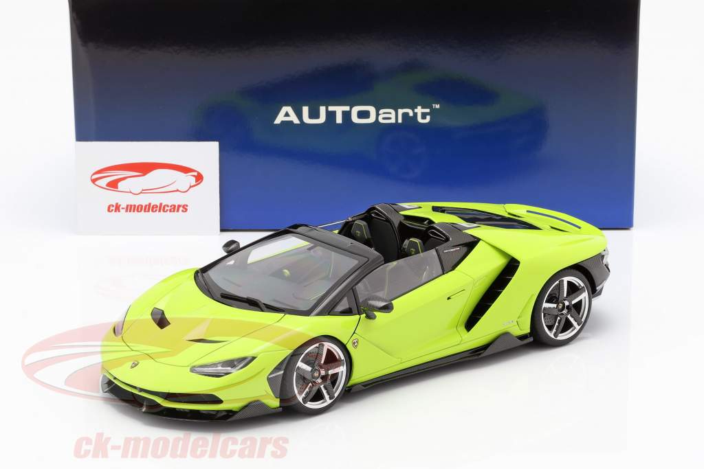 Lamborghini Centenario roadster année de construction 2016 lumière vert 1:18 AUTOart