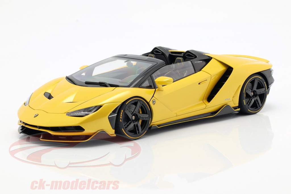 Lamborghini Centenario ロードスター 築 2016 真珠 黄色 1:18 AUTOart