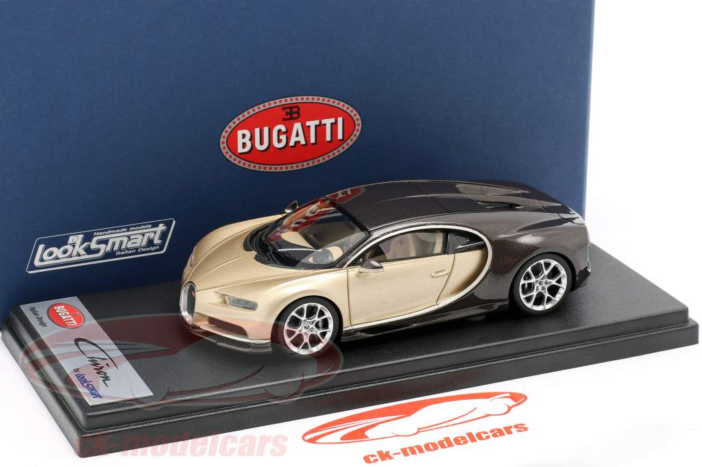 ブガッティカイロンジュネーブモーターショー2016ゴールド/ブラウン1:43 LookSmart
