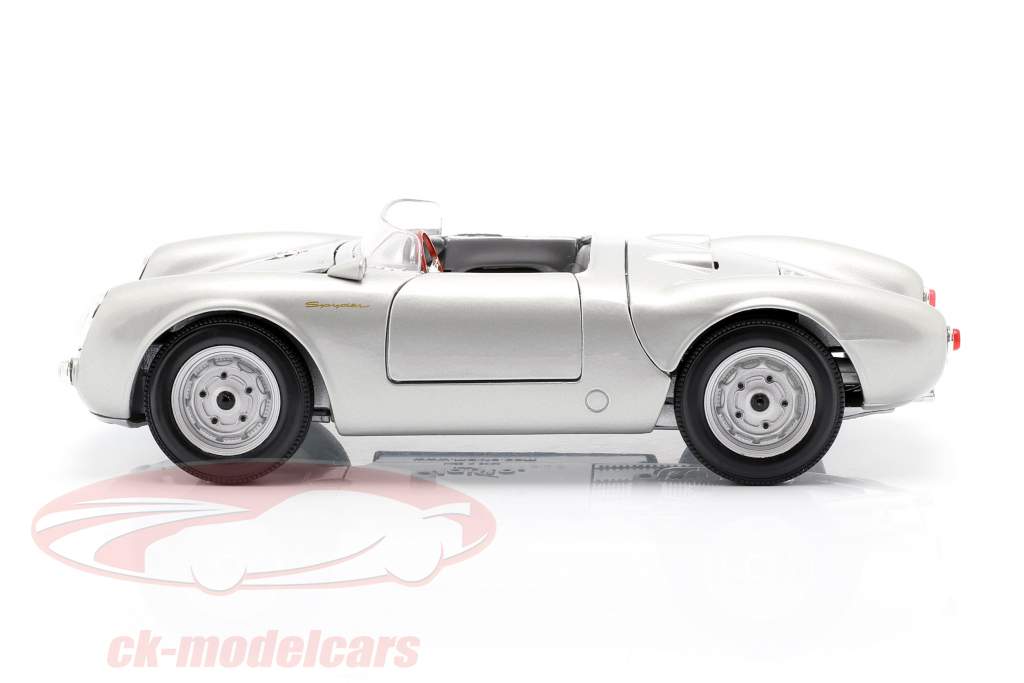 保时捷 550 A Spyder 年 1950 银 1:18 麦斯托