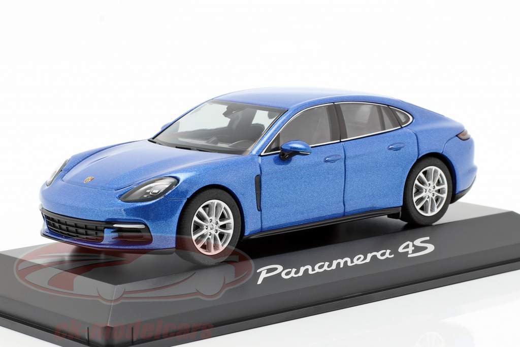 Porsche Panamera 4S (2. Gen.) Año 2016 zafiro azul metálico 1:43 Herpa