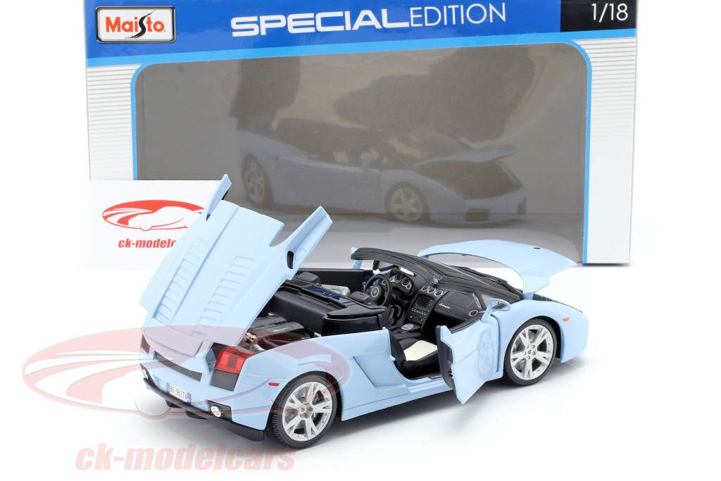 ランボルギーニ ガヤルド スパイダー ライトブルー 1:18 完成モデル