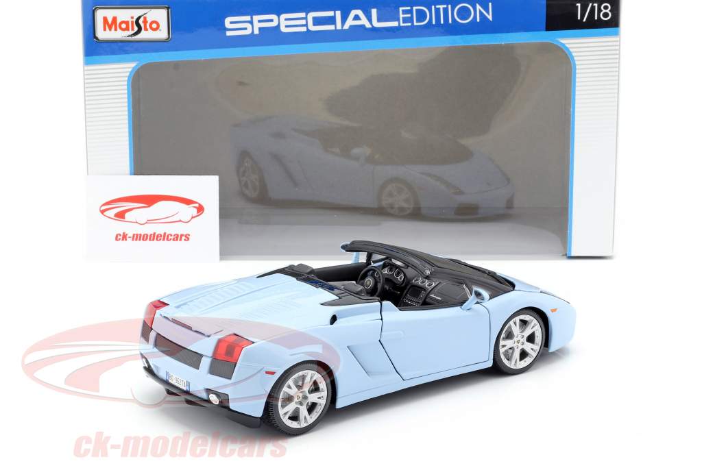 ランボルギーニ ガヤルド スパイダー ライトブルー 1:18 完成モデル