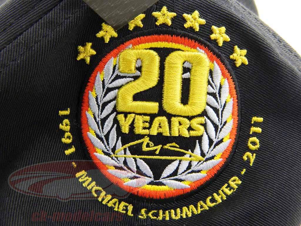 Michael Schumacher Mercedes GP driver cap / dop 20 jaar Formule 1 2011 Spa
