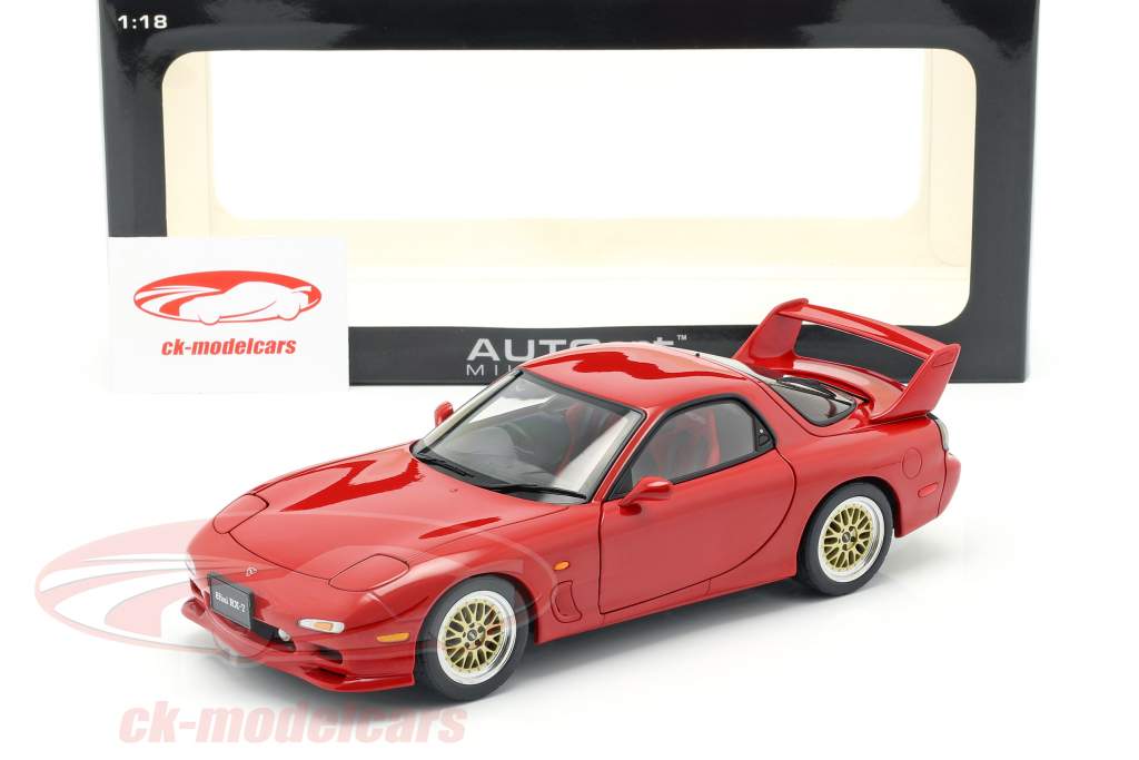 Mazda Efini RX-7 (FD) Tuned Version Année 1991 rouge 1:18 AUTOart