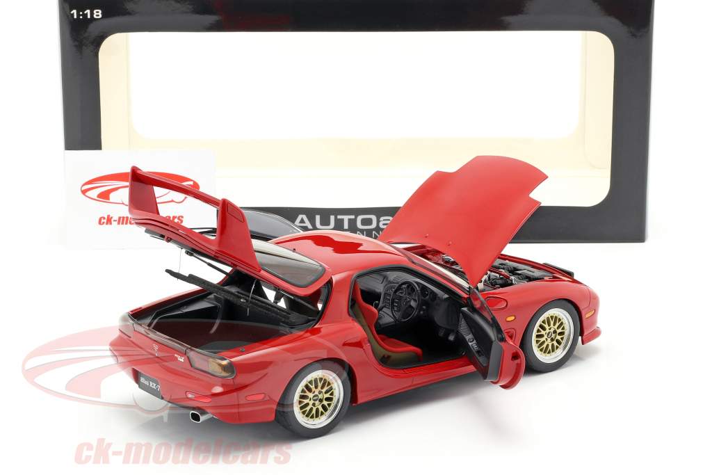 Mazda Efini RX-7 (FD) Tuned Version Année 1991 rouge 1:18 AUTOart