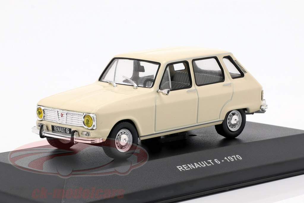 Renault 6 año de construcción 1970 crema blanco 1:43 Solido