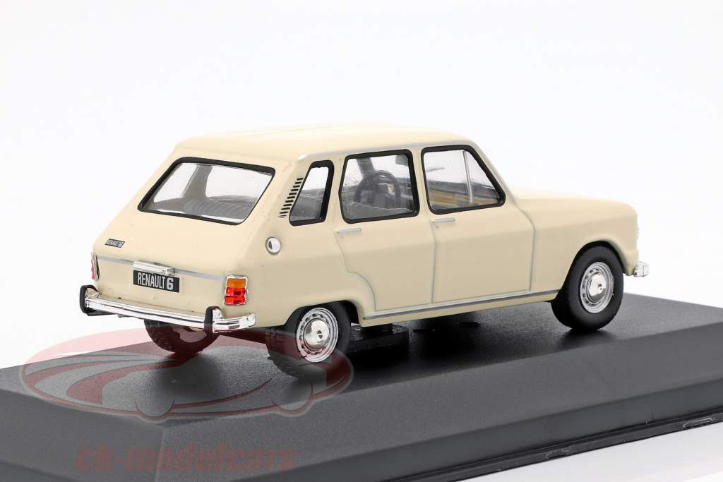 Renault 6 año de construcción 1970 crema blanco 1:43 Solido