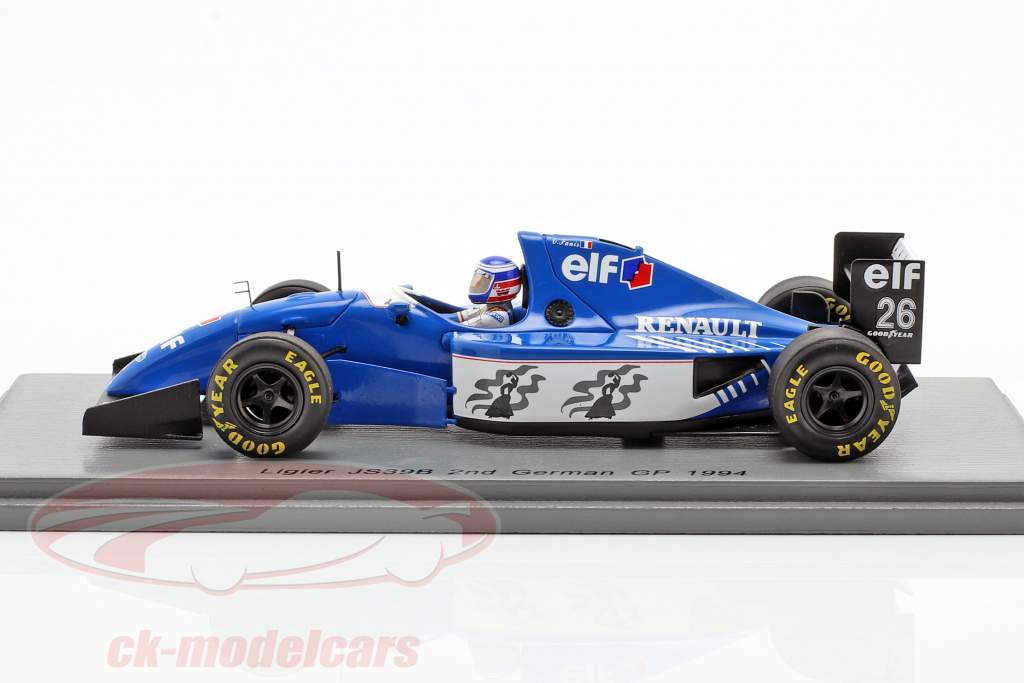 Olivier Panis Ligier JS39B #26 2e Duits GP formule 1 1994 1:43 Spark
