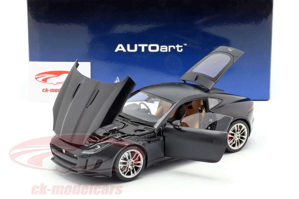 Jaguar F-Type R Coupe 年 2015 マット 黒 1:18 AUTOart