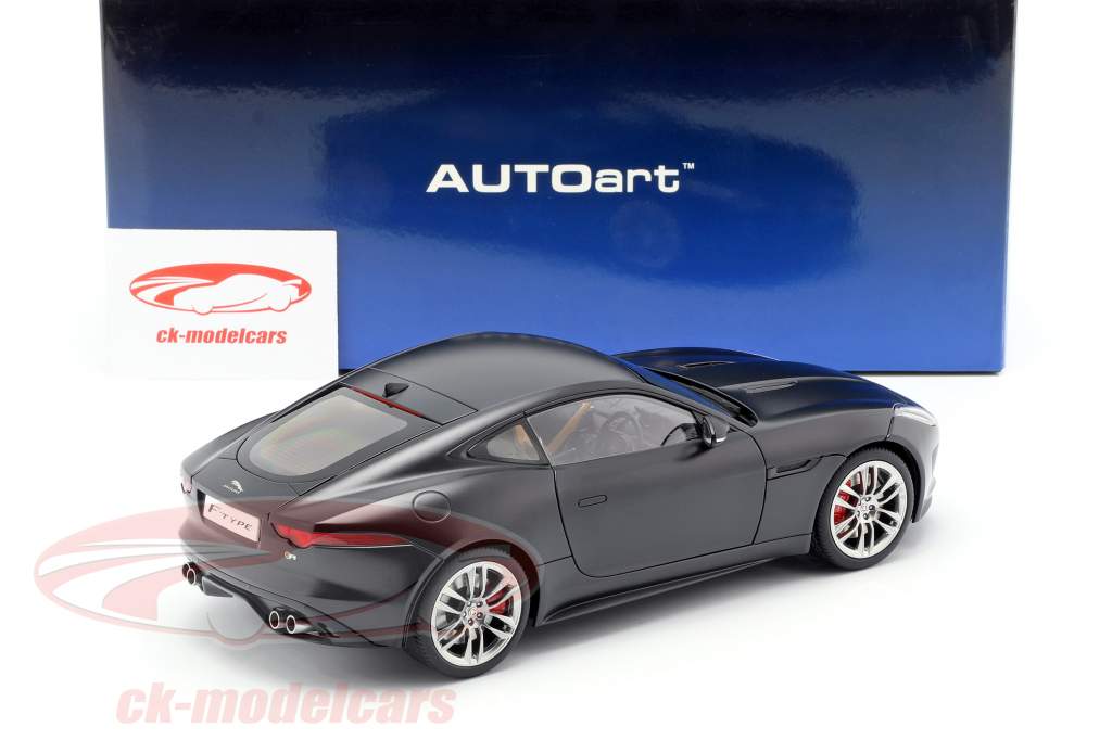 Jaguar F-Type R Coupe 年 2015 マット 黒 1:18 AUTOart