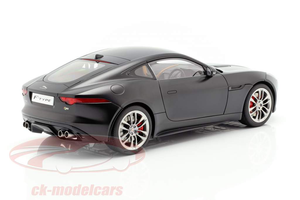 Jaguar F-Type R Coupe Jaar 2015 mat zwart 1:18 AUTOart