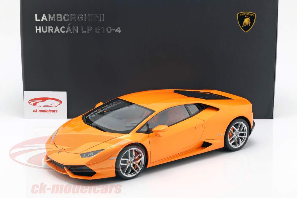 Lamborghini Huracan LP610-4 jaar 2014 borealis oranje 1:12 AUTOart