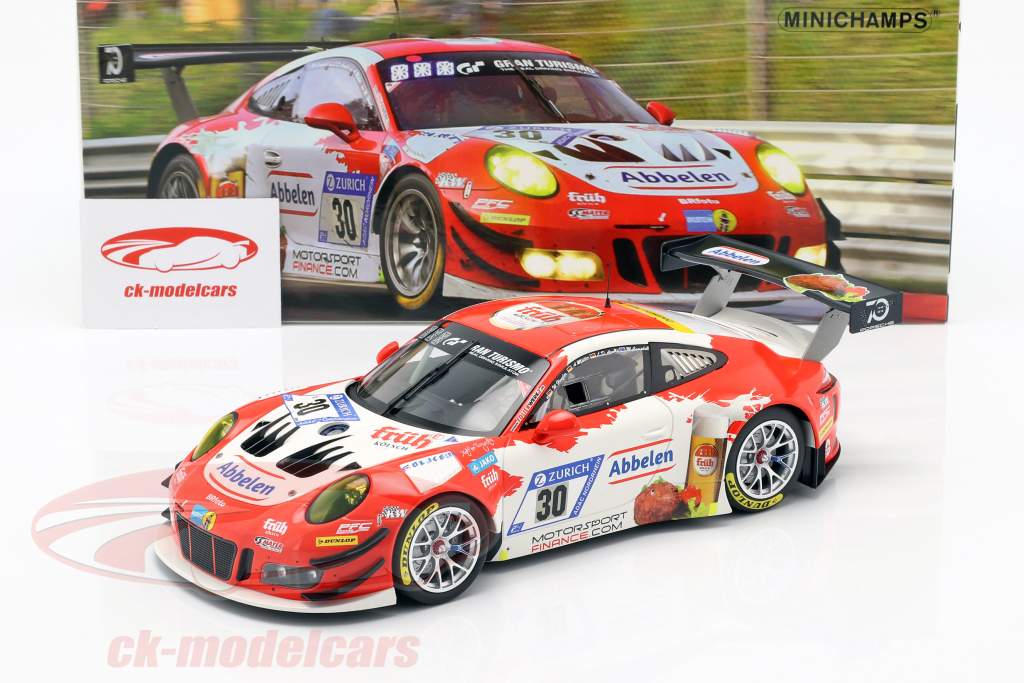 Porsche 911 (991) GT3 R #30 24h Nürburgring 2018 Frikadelli Racing 1:18 Minichamps