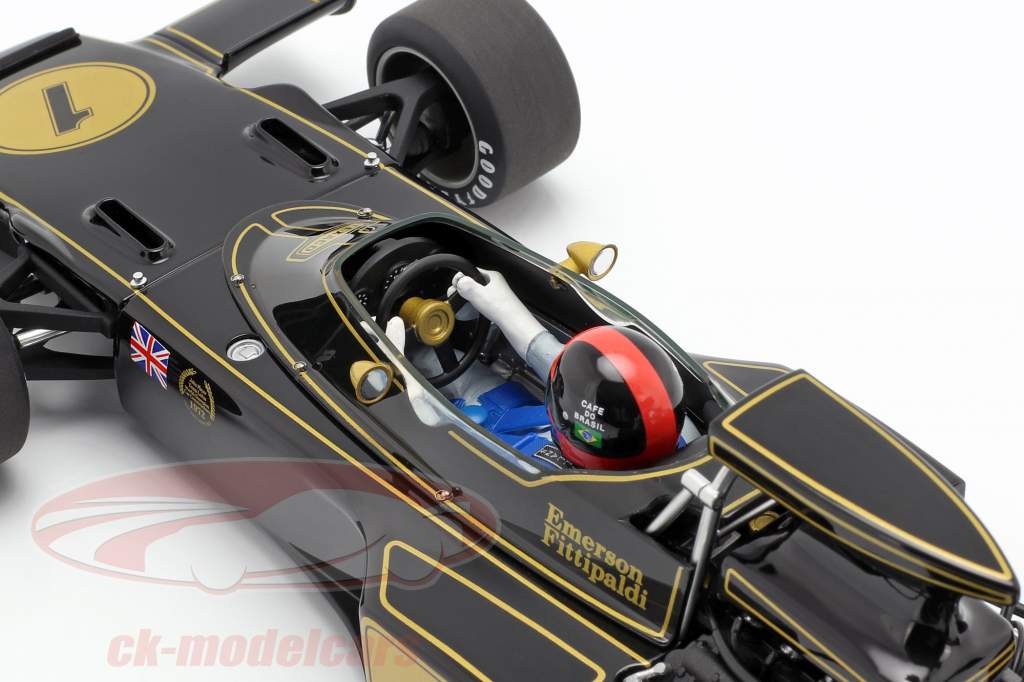 Emerson Fittipaldi Lotus 72E #1 公式 1 1973 同 司机 人物 1:18 AUTOart