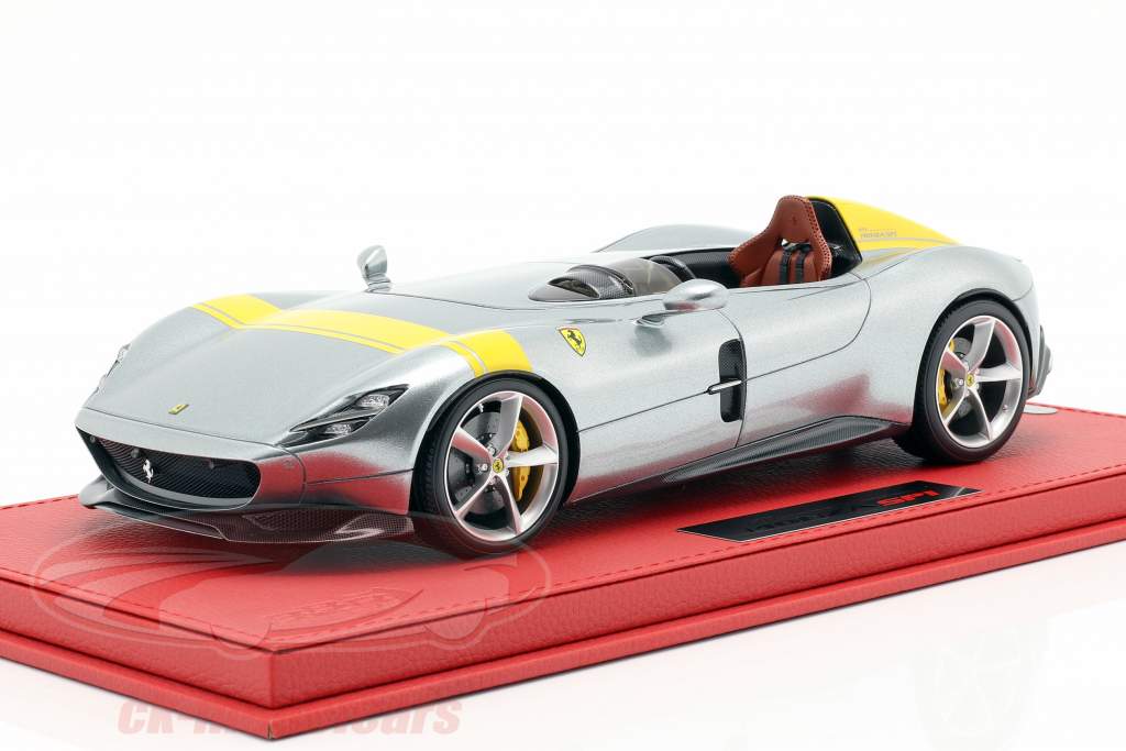 自動車 BBR 1/18 Ferrari Monza SP1 l grey 1/18 BBR FERRARI MONZA SP1 Silver 🤝ALSO OPEN FOR TRADES