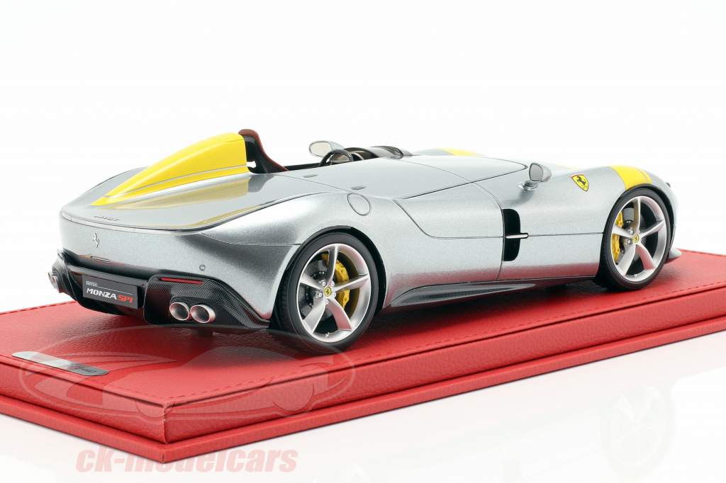 自動車 BBR 1/18 Ferrari Monza SP1 l grey 1/18 BBR FERRARI MONZA SP1 Silver 🤝ALSO OPEN FOR TRADES