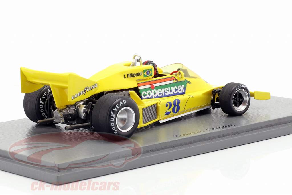 Emerson Fittipaldi Copersucar FD04 #28 4. Brasilien GP formel 1 1977 1:43 Spark