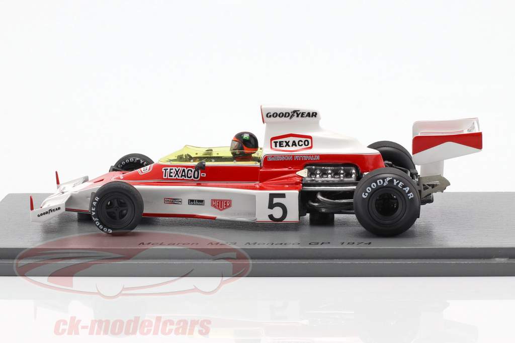 Emerson Fittipaldi McLaren M23 #5 campione del mondo monaco GP formula 1 1974 1:43 Spark