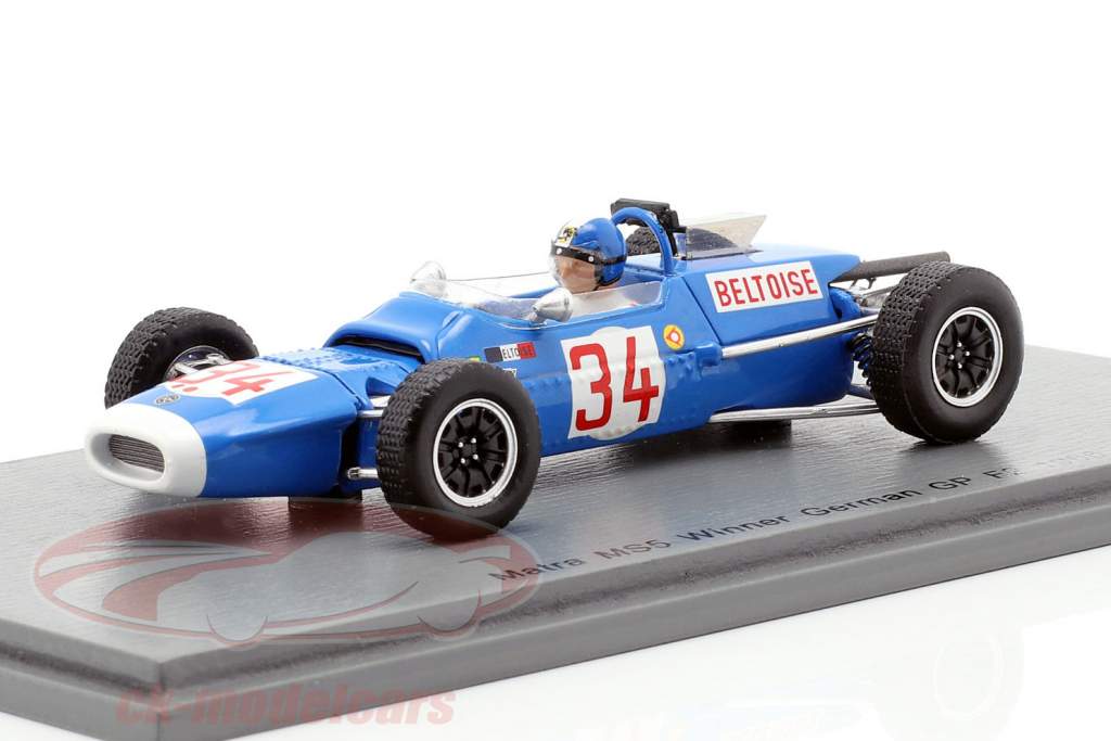 Jean-Pierre Beltoise Matra MS5 #34 vincitore Germania GP formula 2 1966 1:43 Spark