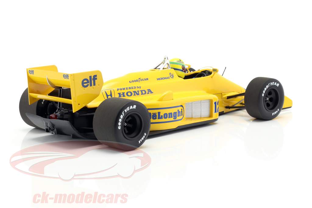 Ayrton Senna Lotus 99T #12 Winner Monaco GP Formel 1 1987 1:18 Minichamps