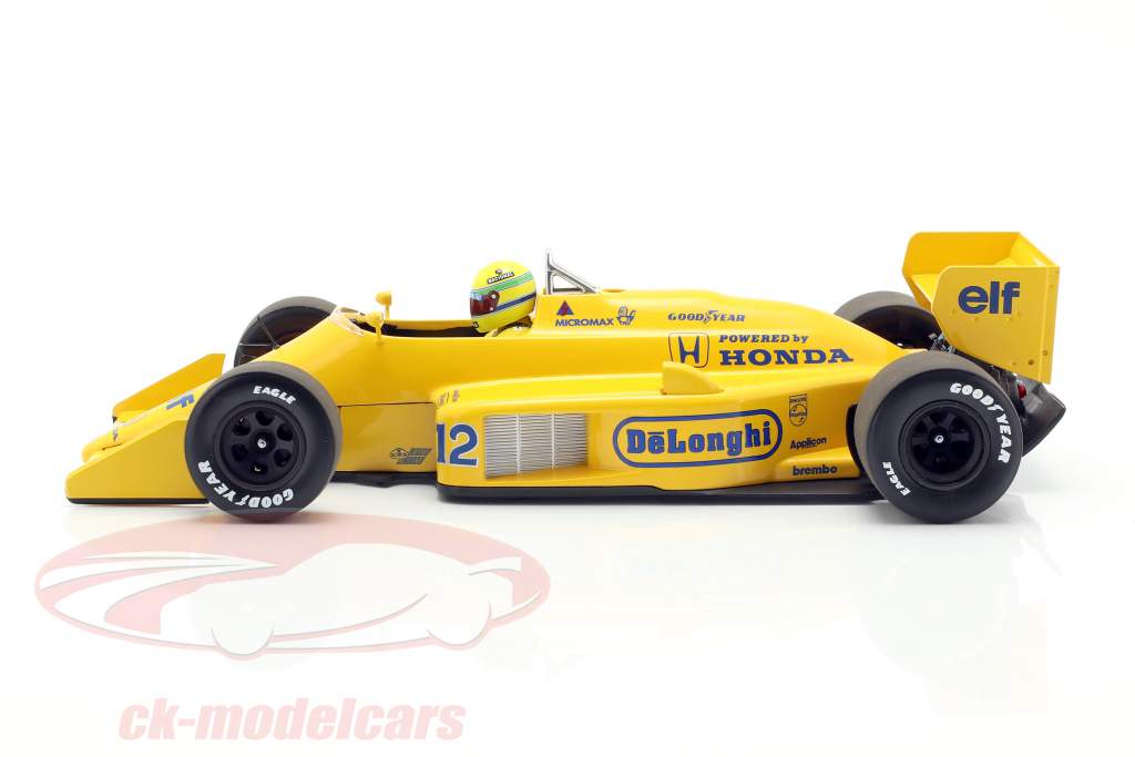 Ayrton Senna Lotus 99T #12 Winner Monaco GP Formel 1 1987 1:18 Minichamps