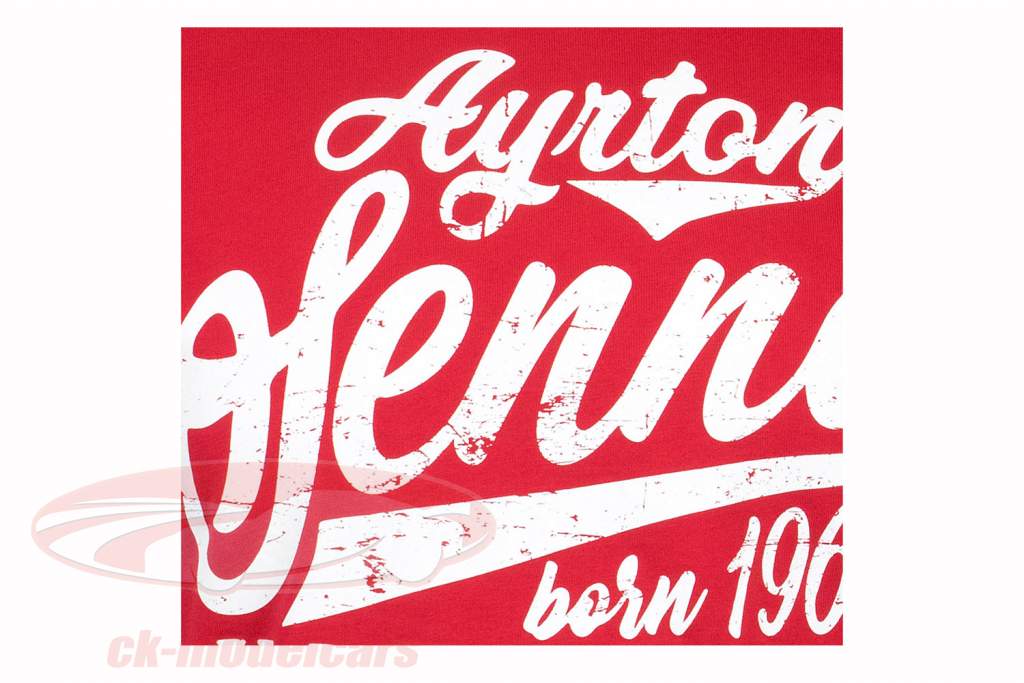 Ayrton Senna T-shirt bron in Brasil rood