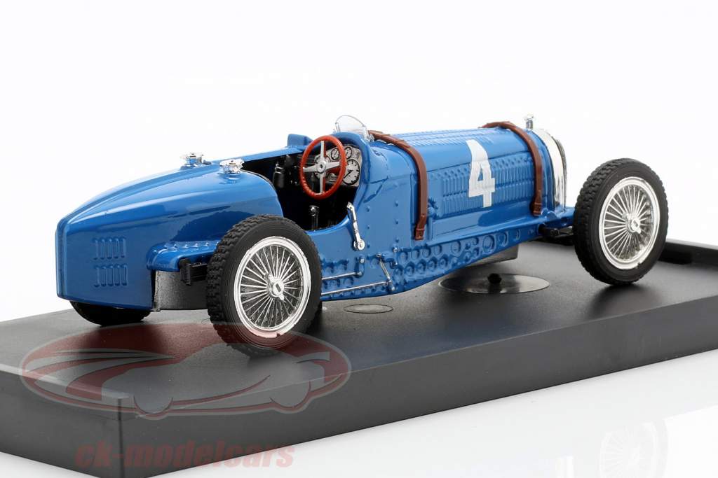 Rene Dreyfus Bugatti Type 59 #4 Vinder Belgien GP formel 1 1934 1:43 Brumm