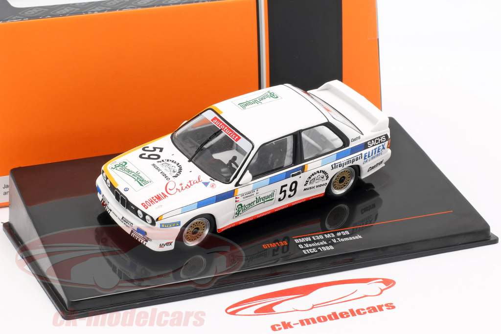 BMW M3 (E30) #59 ETCC 1988 Vanicek, Tomasek 1:43 Ixo