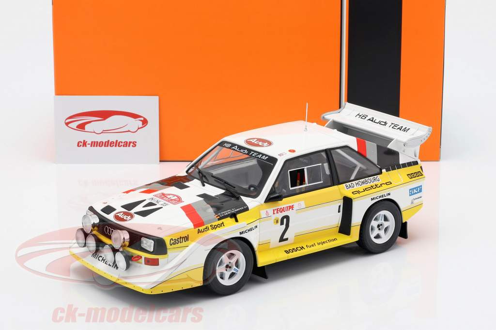 Audi Sport Quattro S1 E2 #2 4ª Rallye Monte Carlo 1986 Röhrl, Geistdörfer 1:18 Ixo