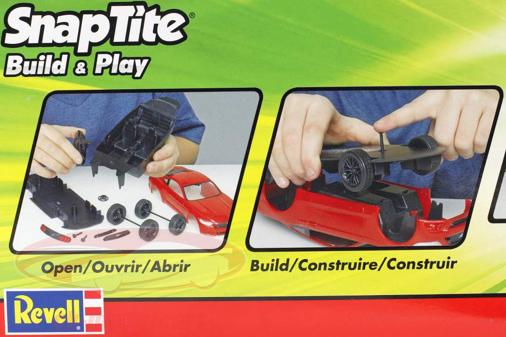 Ford Mustang GT Bouwjaar 2015 uitrusting rood 1:25 Revell