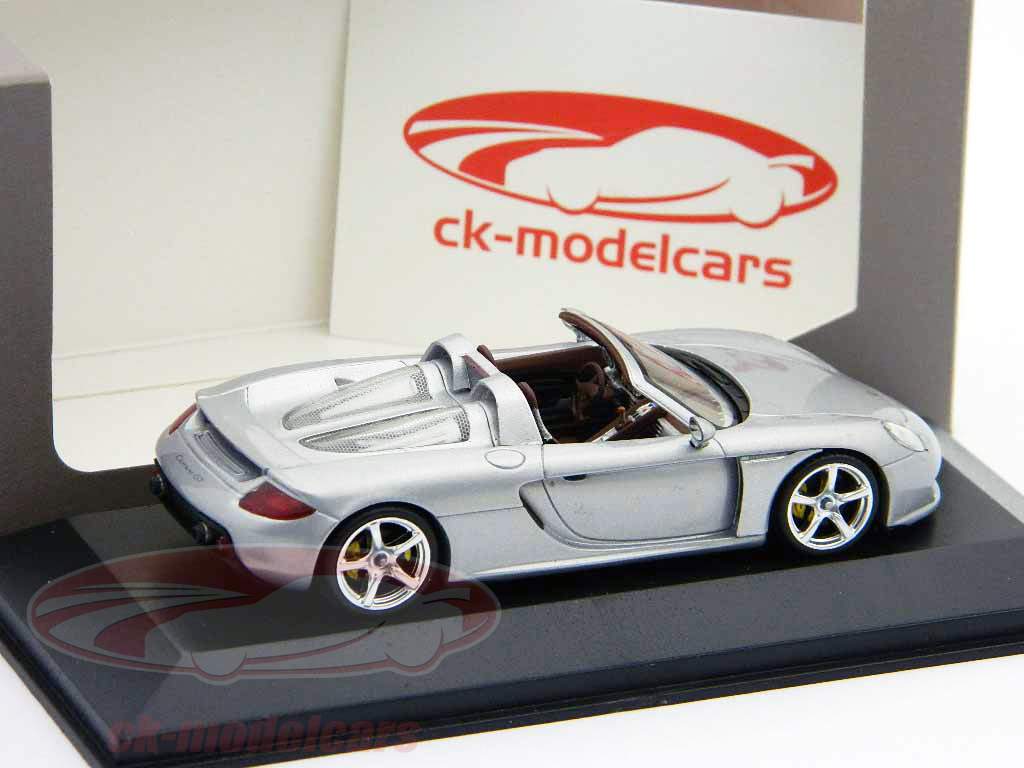 Porsche Carrera GT 2003 open version silver 1:43 Minichamps 