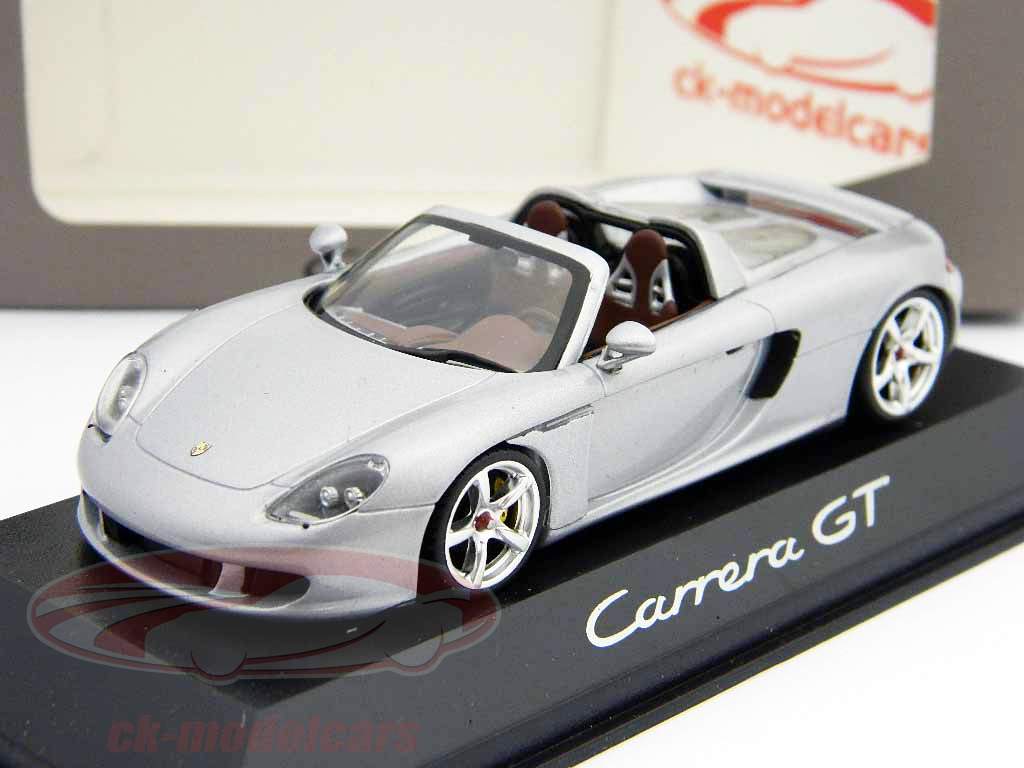 Porsche Carrera GT 2003 open version silver 1:43 Minichamps 