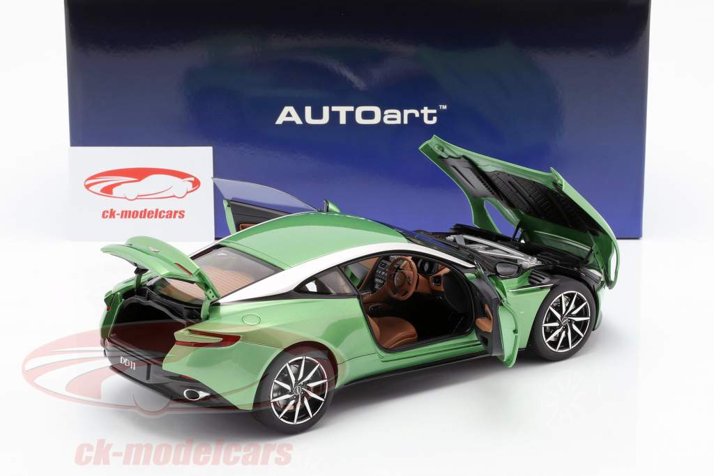 Aston Martin DB11 Bouwjaar 2017 appletree groen 1:18 AUTOart