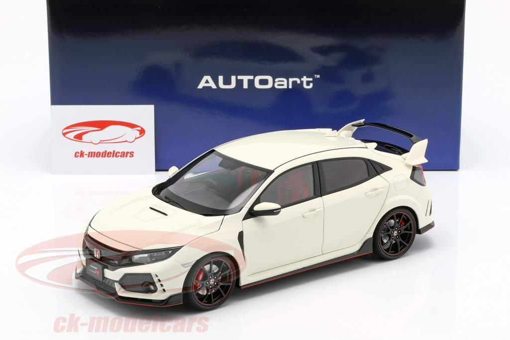 Honda Civic Type R (FK8) Opførselsår 2017 hvid 1:18 AUTOart
