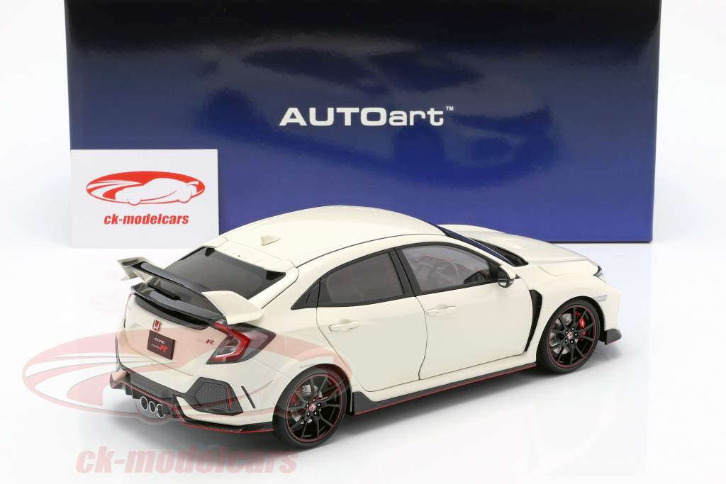 Honda Civic Type R (FK8) year 2017 white 1:18 AUTOart