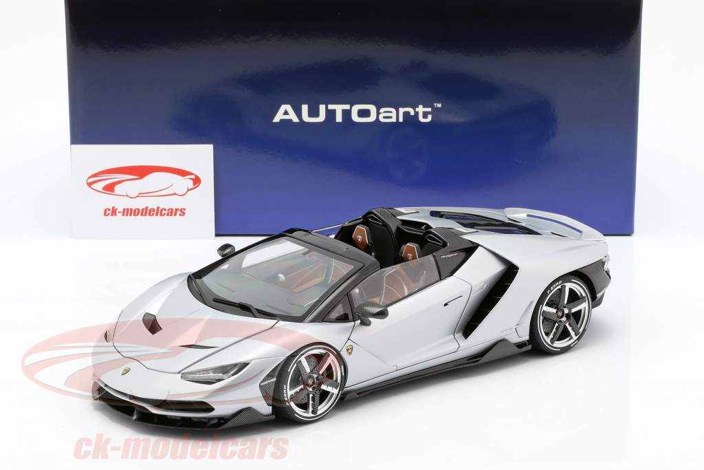 Lamborghini Centenario Roadster Baujahr 2016 silber 1:18 AUTOart