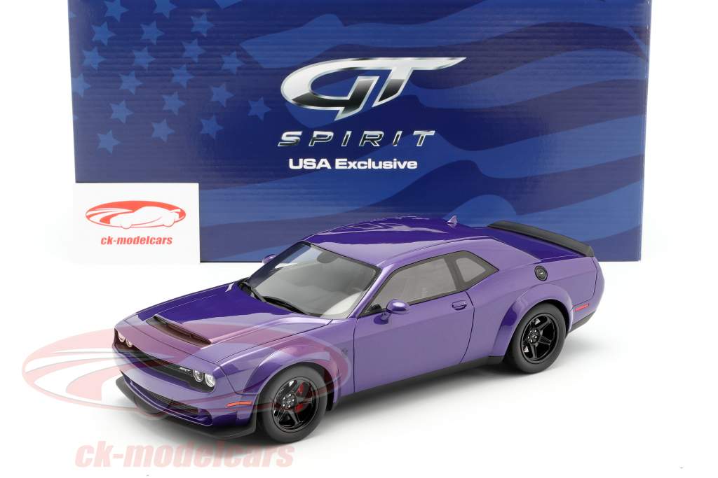 Dodge Challenger SRT Demon année de construction 2018 pourpre 1:18 GMP