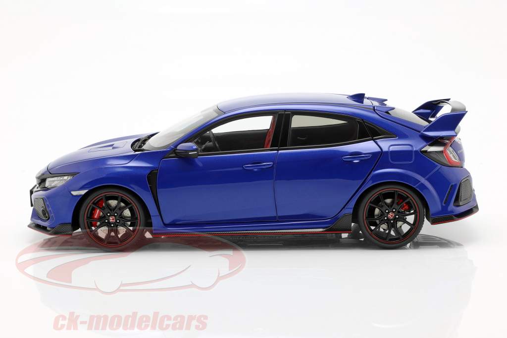 Honda Civic Type R (FK8) año de construcción 2017 azul metálico 1:18 AUTOart