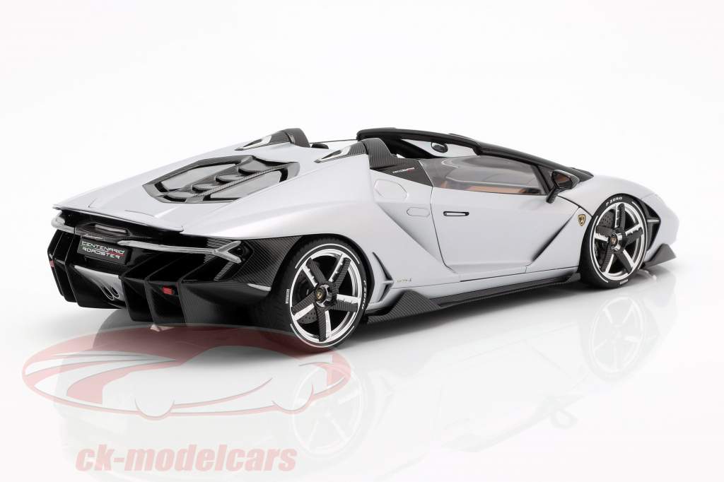 Lamborghini Centenario Roadster año de construcción 2016 plata 1:18 AUTOart