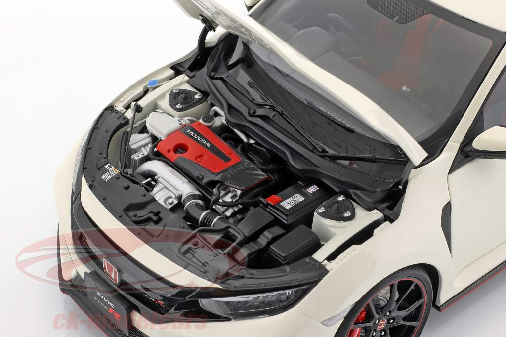Honda Civic Type R (FK8) Opførselsår 2017 hvid 1:18 AUTOart