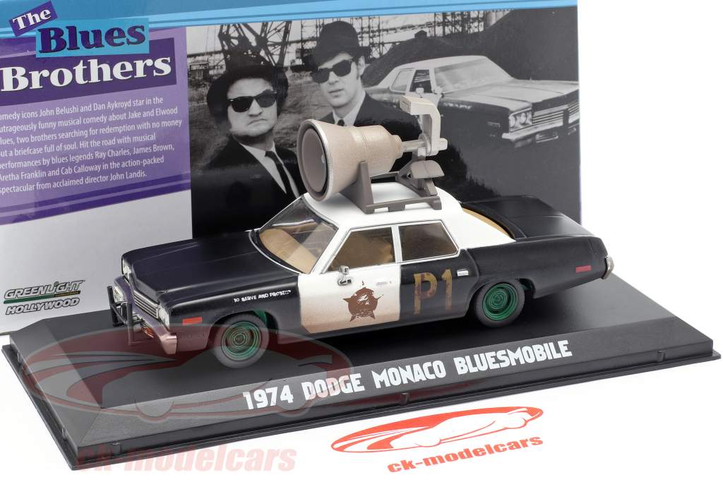 Greenlight 1:43 Dodge Monaco Bluesmobile Blues Brothers 1980