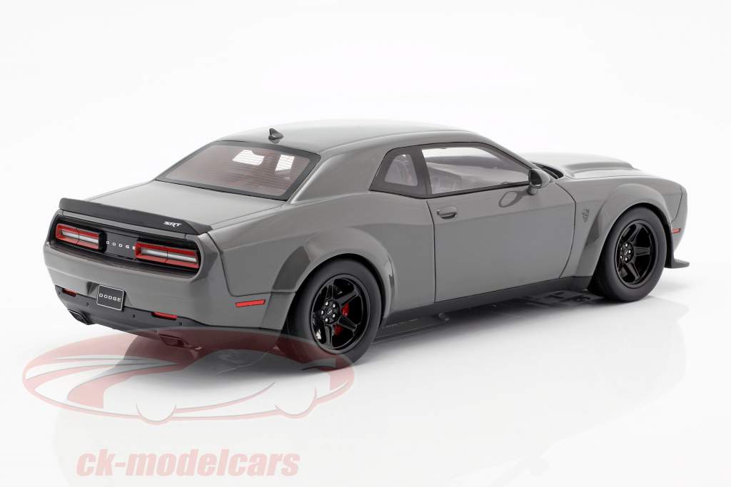 Dodge Challenger SRT Demon year 2018 destroyer grey 1:18 GMP