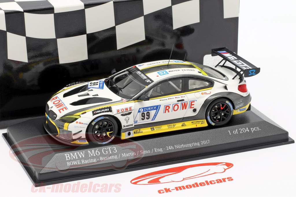 Minichamps 1:43 BMW M6 GT3 #99 24h Nürburgring 2017 Basseng