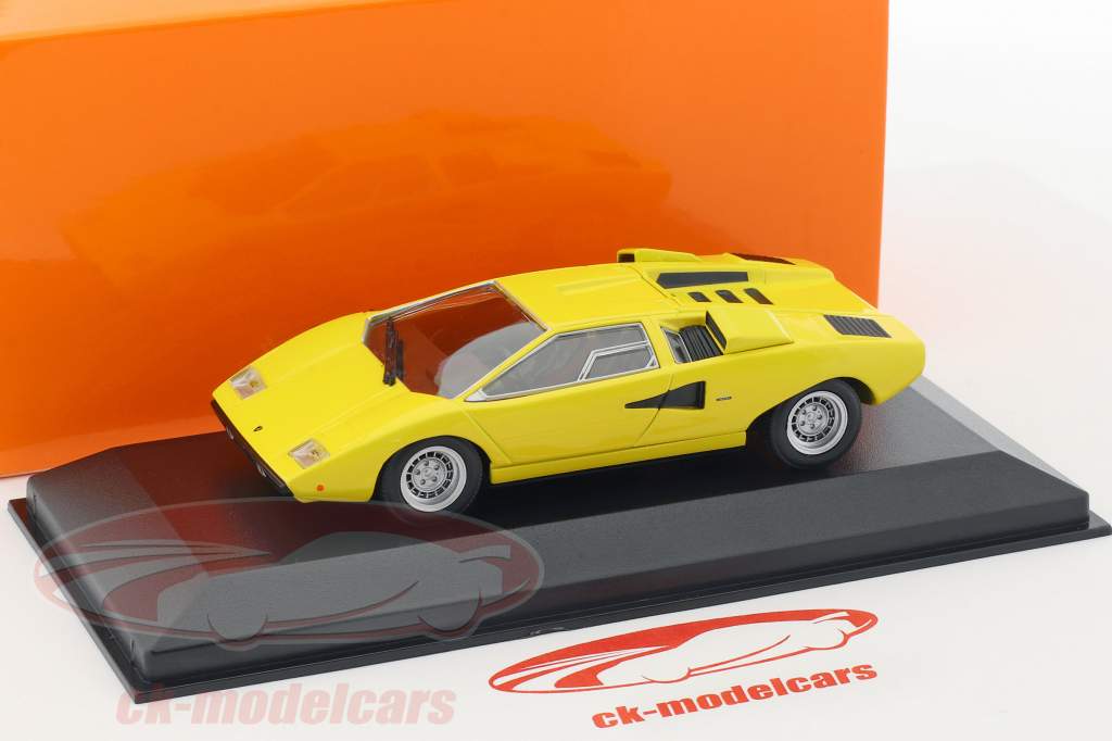 Lamborghini Countach année de construction 1970 jaune 1:43 Minichamps